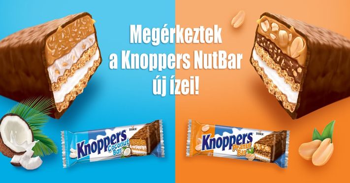 Megjelent a Knoppers NutBar két ÚJ íze