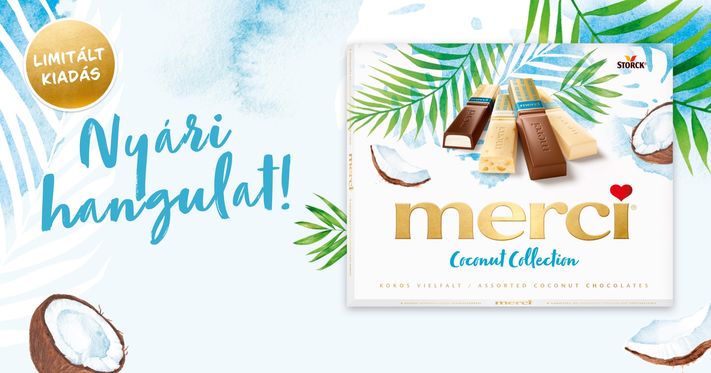 merci Coconut Collection – az ellenállhatatlan nyári köszönet!